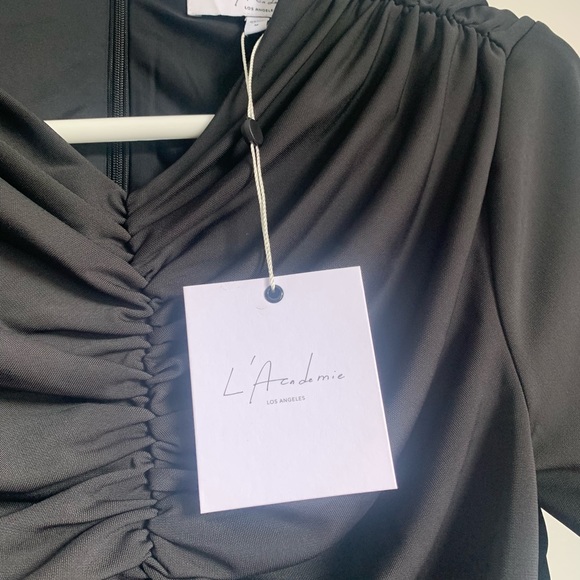 L’ACADEMIE Black Mae Crop Top size medium - Picture 7 of 11